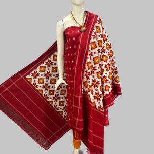 Double Ikkat telia rumal dress materials, Pochampally Ikkat suits, telia rumal suits, Pochampally Ikkat handloom telia rumal salwar suits.