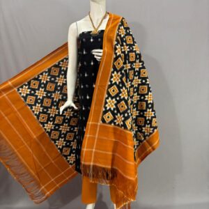 Double Ikkat telia rumal dress materials, Pochampally Ikkat suits, telia rumal suits, Pochampally Ikkat handloom telia rumal salwar suits.