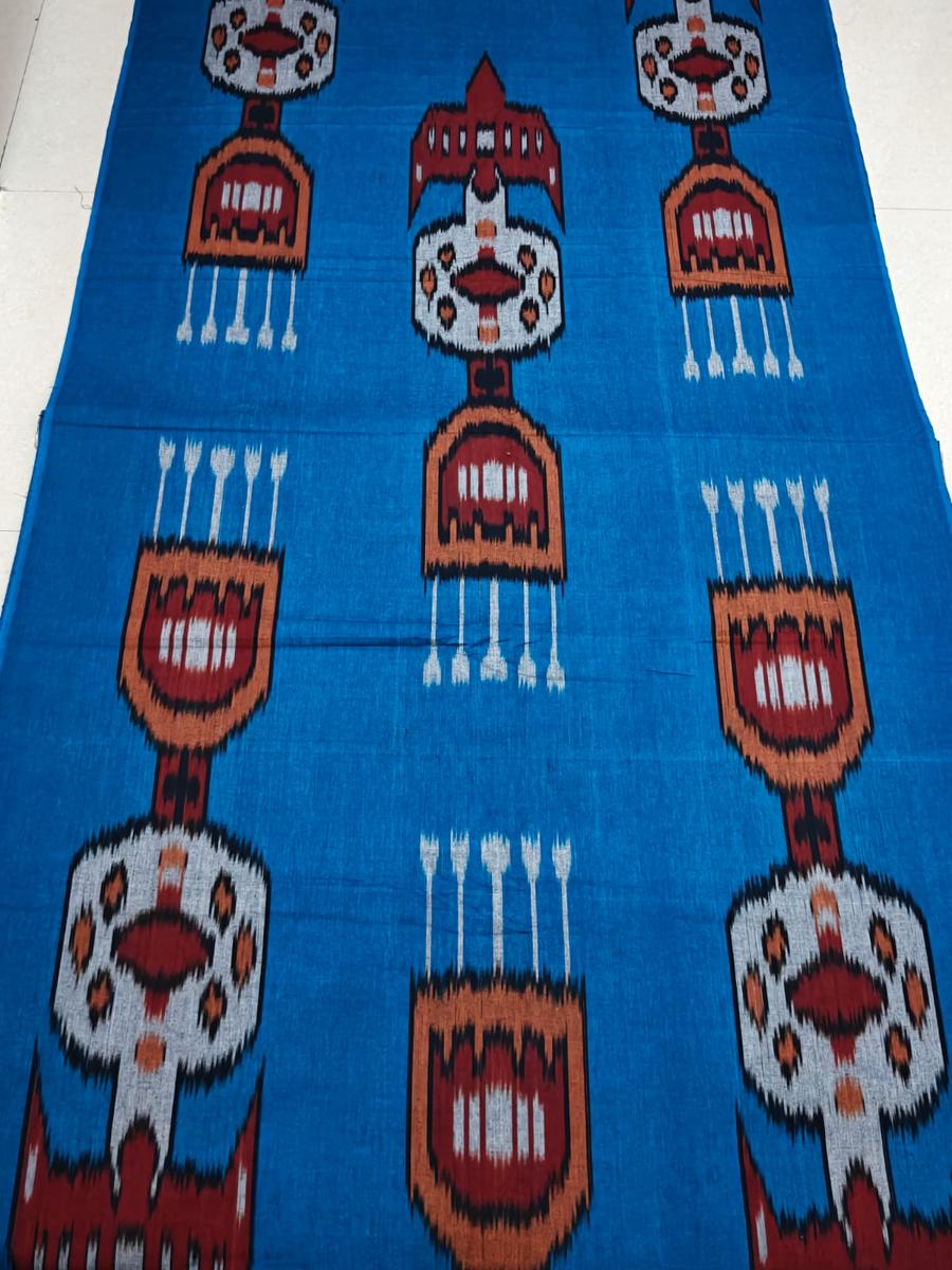 Uzbek ikkat cotton fabrics, Uzbekistan Ikkat fabrics