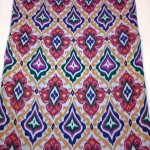 Uzbek ikkat cotton fabrics, Uzbekistan Ikkat fabrics