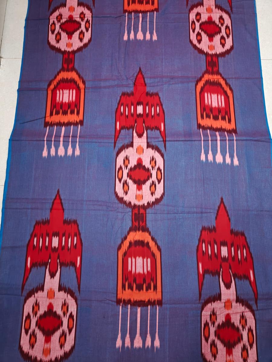 Uzbek ikkat cotton fabrics, Uzbekistan Ikkat fabrics