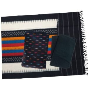 Double Ikkat Dress Material