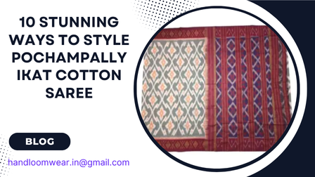 Pochampally Ikat Cotton Saree