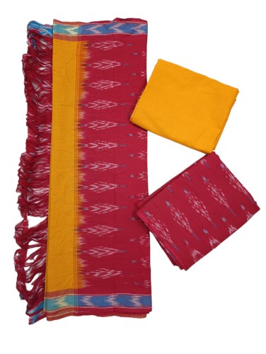 Single Ikkat Dress Material