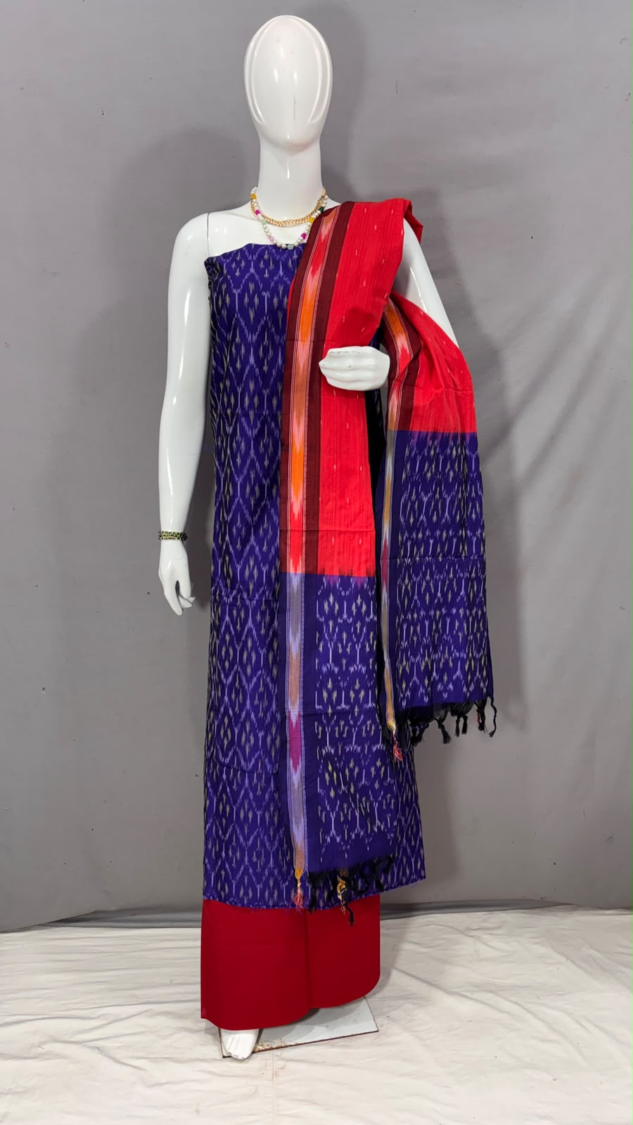 Ikkat Mercerised Cotton Suits