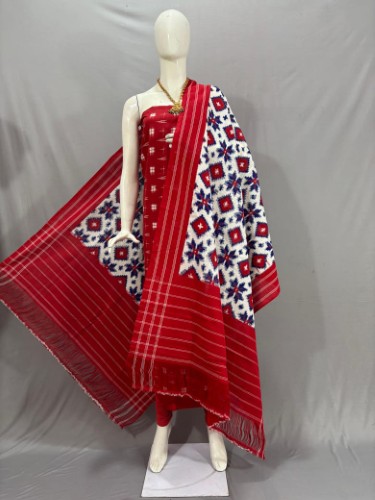 Ikkat Telia Rumal Cotton Dupattas